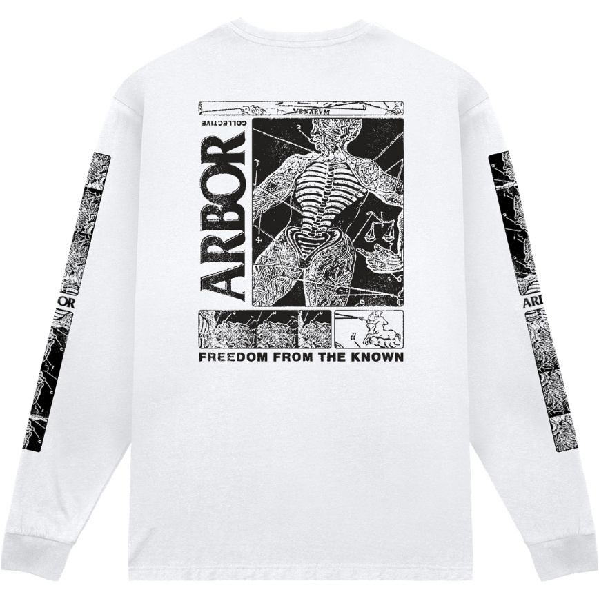 2026 Arbor Mens Anatomy T-shirt ABA-LTE-0021 - White